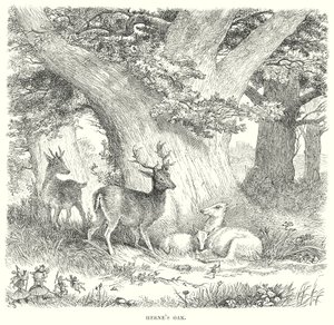De lystige koner i Windsor (kobberstik) af Henry Courtney (after) Selous