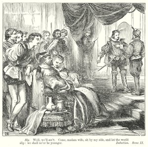 The Taming of the Shrew (gravure) af Henry Courtney (after) Selous
