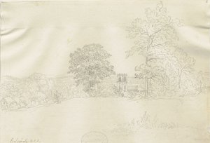 Eccleshall Village: pentegning, nd [1788-1855] (tegning) af Henry Curzon Allport
