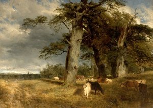 Landskab i Dukeries, Nottinghamshire, 1850