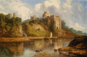 Pembroke Castle (olie på lærred)