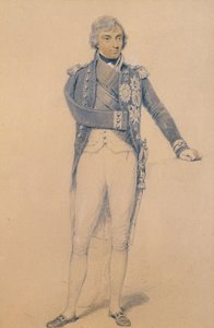 Horatio Nelson (1758-1805) (blyant, blæk og gouache på papir) af Henry Edridge