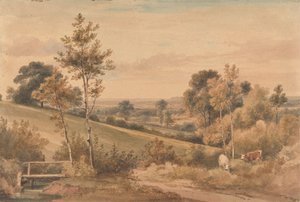 Lille Bushey, Hertfordshire af Henry Edridge