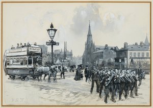 Ardwick Green og Methodist Free Church af Henry Edward Tidmarsh