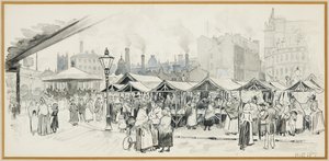 Flat Iron Market, Salford af Henry Edward Tidmarsh