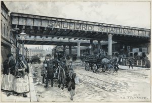 Salfordin rautatieasema, New Bailey Street af Henry Edward Tidmarsh