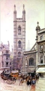St Mary Aldermary, Queen Victoria Street af Henry Edward Tidmarsh