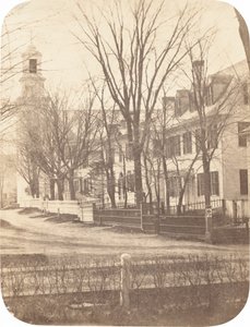 Dartmouth College Church, professor Clement Longs hus, præsident Nathan..., ca. 1858. af Henry F Herbert