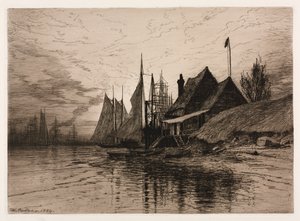 Aften, New York Harbor, 1884.