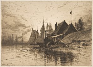 Aften, New York Harbor, 1884.