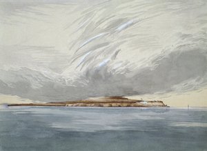 Fort og øen Mackinaw, oktober 1842 (wc på papir)