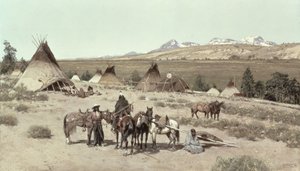 Indisk lejr, 1892 af Henry Francois Farny