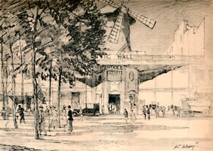 Le Moulin Rouge Død er faktisk Pierrots stearinlys., c1927, 1927