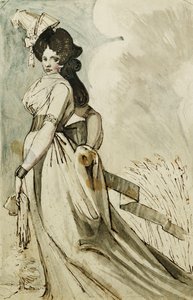 En dame går, af Johann Heinrich Füssli