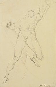 Haman, efter Michelangelo, af Johann Heinrich Füssli
