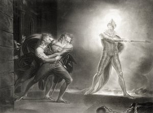 Hamlet, Act I, Scene IV, af William Shakespeare (1564-1616) indgraveret af Robert Thew (1758-1802) af Johann Heinrich Füssli