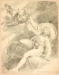 Heavenly Ganymede, plade XV fra andet nummer af Specimens of Polyautography af Johann Heinrich Füssli