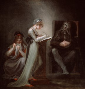 Milton dikterer til sin datter af Johann Heinrich Füssli