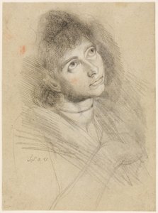 Portræt af en kvinde (Martha Hess) af Johann Heinrich Füssli