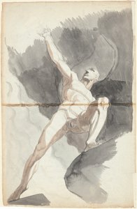 Satan trodser himlens kræfter af Johann Heinrich Füssli
