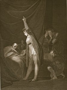 Kardinal Beauforts død, indgraveret af W. Bromley, illustration fra David Humes 