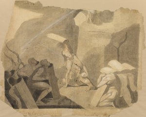 Titans stormer Olympen af Johann Heinrich Füssli
