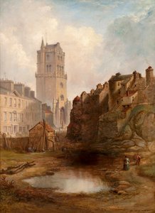 Lindsay Street Quarry and Old Steeple, ca. 1855 (olie på lærred) af Henry G. Duguid