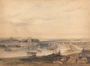 Udsigt over Rochester, byen og havnen