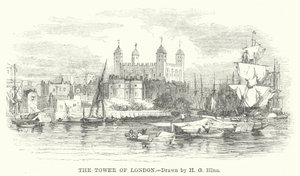 Tower of London (gravering) af Henry George (after) Hine