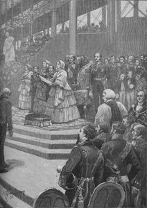 Dronningen åbner Krystalpaladset, 1892