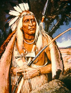 Iroquois Chief (olie på lærred)