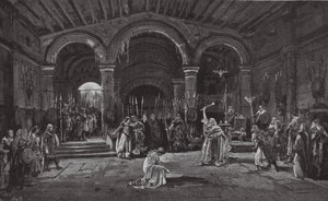 Scene fra Kong Lear (litografi) af Henry Hawes Craven Green