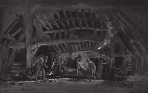 Scene fra Kong Lear (litografi) af Henry Hawes Craven Green