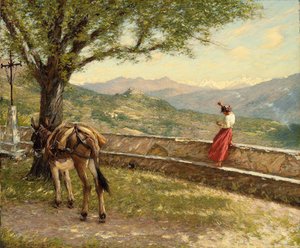 Kalder til dalen af Henry Herbert La Thangue