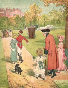 Løb for at se prinsessen (farve litho) af Henry Hetherington Emmerson