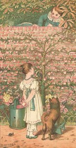 Snakative mennesker (farve litho) af Henry Hetherington Emmerson