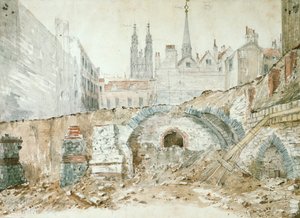 Dele af slutningen af 1.-begyndelsen af 2. århundredes basilika i City of London af Henry Hodge