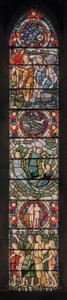 Benedicite-vindue, ca.1895 (glasmaleri) af Henry Holiday