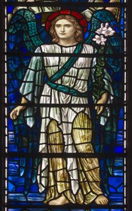 Buckland, St Mary, Lowndes & Drury, Henry Holiday, Ærkeenglen Gabriel, 1918 af Henry Holiday