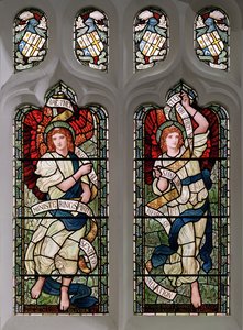 Grasmere, St. Oswald, James Powell & Sons, Henry Holiday, Ministering Angels, 1893 af Henry Holiday