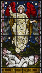 Kirkstall, St Stephen, Heaton Butler & Bayne, Henry Holiday, The Memory Of The Just Is Blessed, Ordsprogene Kapitel 10, Vers 7, ca. 1870 af Henry Holiday