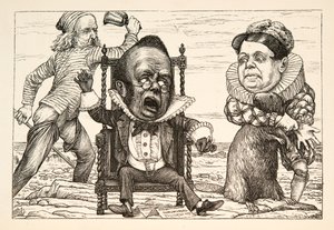 Så stor var hans forskrækkelse, at hans vest blev hvid pub. 1876. af Henry Holiday