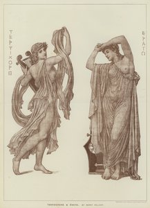 Terpsichore og Erato, af Henry Holiday (gravering) af Henry Holiday