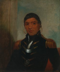 Big Buffalo Chippewa, 1832-1833. af Henry Inman