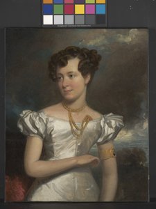 Portræt af Clara Fisher (olie på lærred)