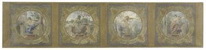 Skitse til Lobau-galleriet på rådhuset i Paris: Les Arts af Henry Jean Louis Boureau