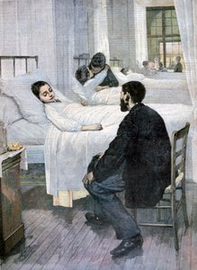 Besøgsdag på Hospitalet, 1893