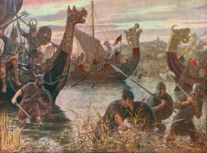 Et dansk angreb (farvelitografi) af Henry Justice Ford
