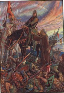Efter slaget ved Hastings, illustration fra 