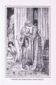 Dronningemoderen Blanche kysser Herman, 1912 af Henry Justice Ford